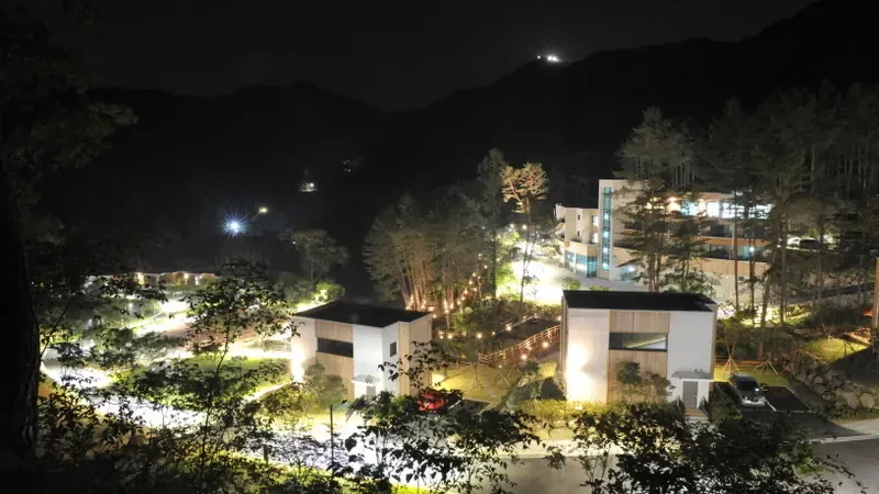호텔급 현대식 단층 복층 숲속의집 및 온돌 객실