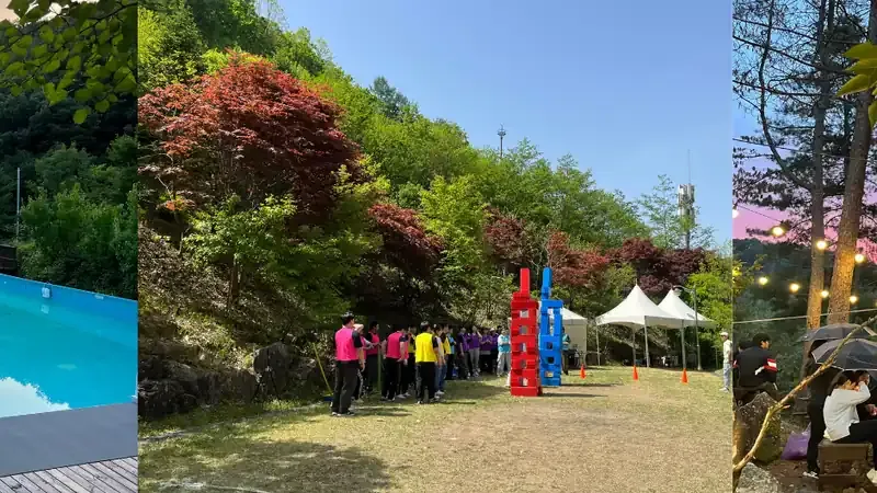 현대식 목조 온돌 독채 및 글램핑·야영 시설