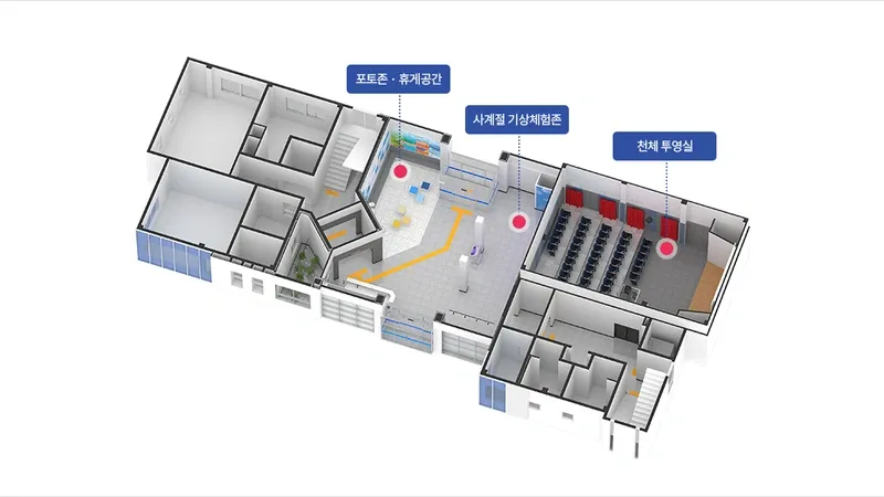 기상천문 상설전시실 인터랙티브 체험존