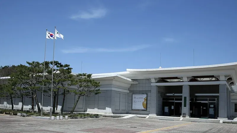 미륵사지 석탑 조망 전경