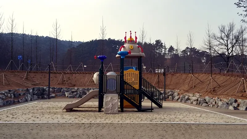 안성맞춤랜드 복합단지 내 캠핑장 전경 파노라마