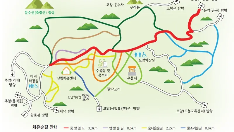축령산 명품 편백나무 치유의 숲길