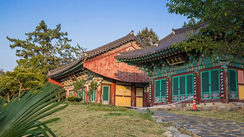 사천천 맑은 계곡과 울창한 쌍계사 상록수림 피톤치드 숲 산책로