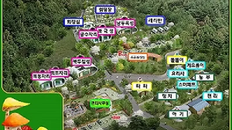 관리동 및 숙소 인근 전용 주차장 구역