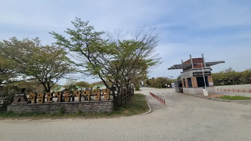 학암포 노을 뷰와 시원한 해풍을 즐기는 해변 솔숲 쉼터