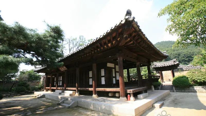 비슬산 자락 맑은 계곡을 따라 이어지는 숲 산책로