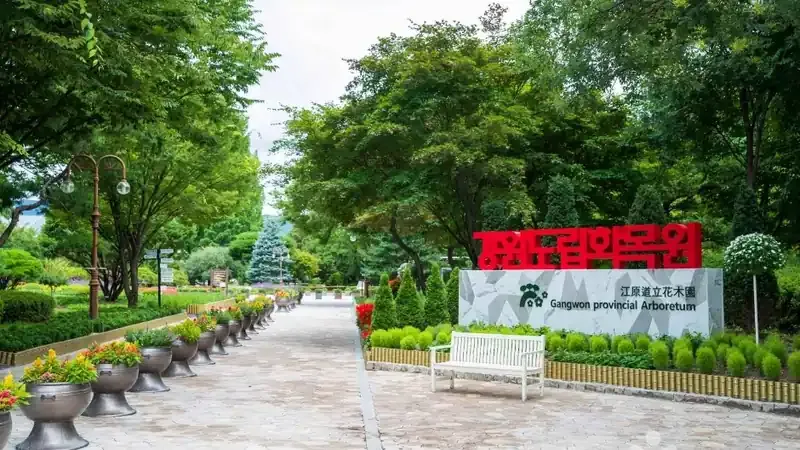 화목원 정문 매표광장 및 무장애 보행 진입로
