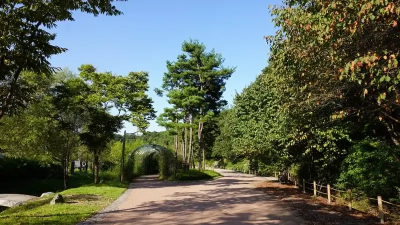 공원 산책로 및 전동카트·손수레 짐 운반을 위한 평탄 진입 터널