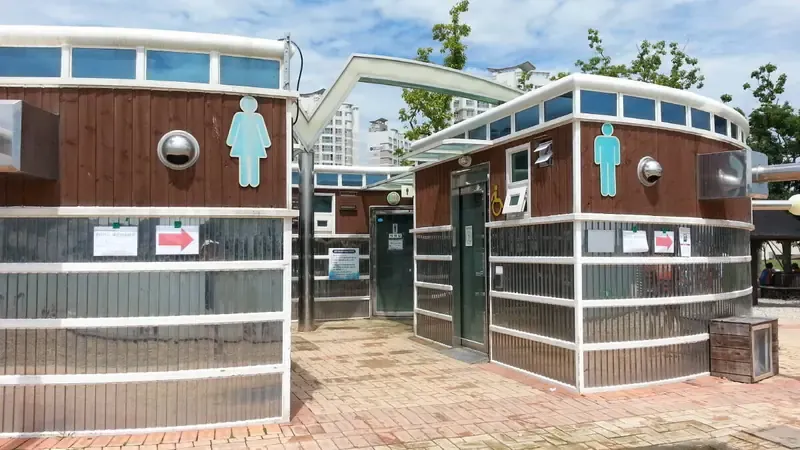 웅천친수공원 공영주차장 및 평지 보행 진입로