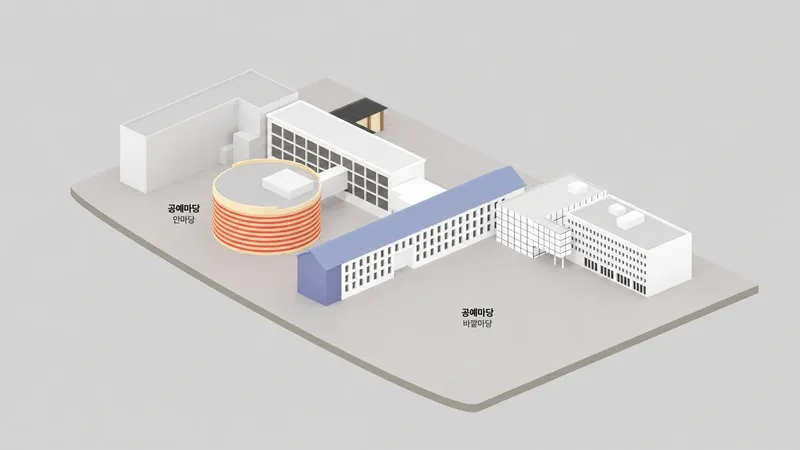 어린이박물관 교육동 진입로 및 공예마당 보행로