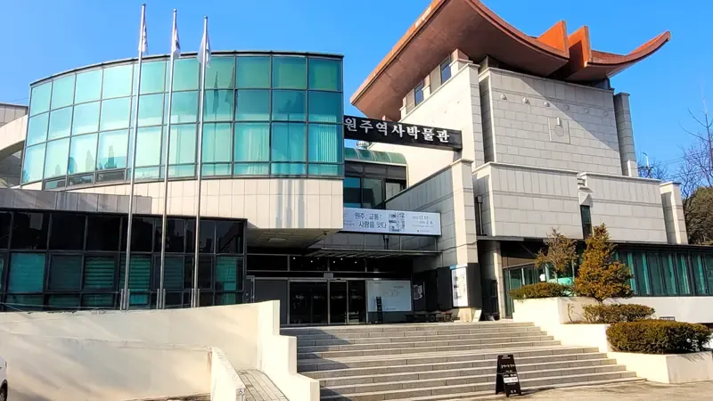박물관 정문 진입로 및 앞마당 보행로